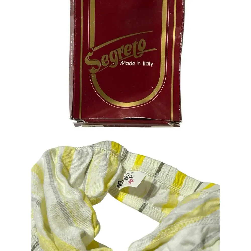 Vintage Segreto Men's Underwear 80's Made in Italy Rare New in Box XL READ